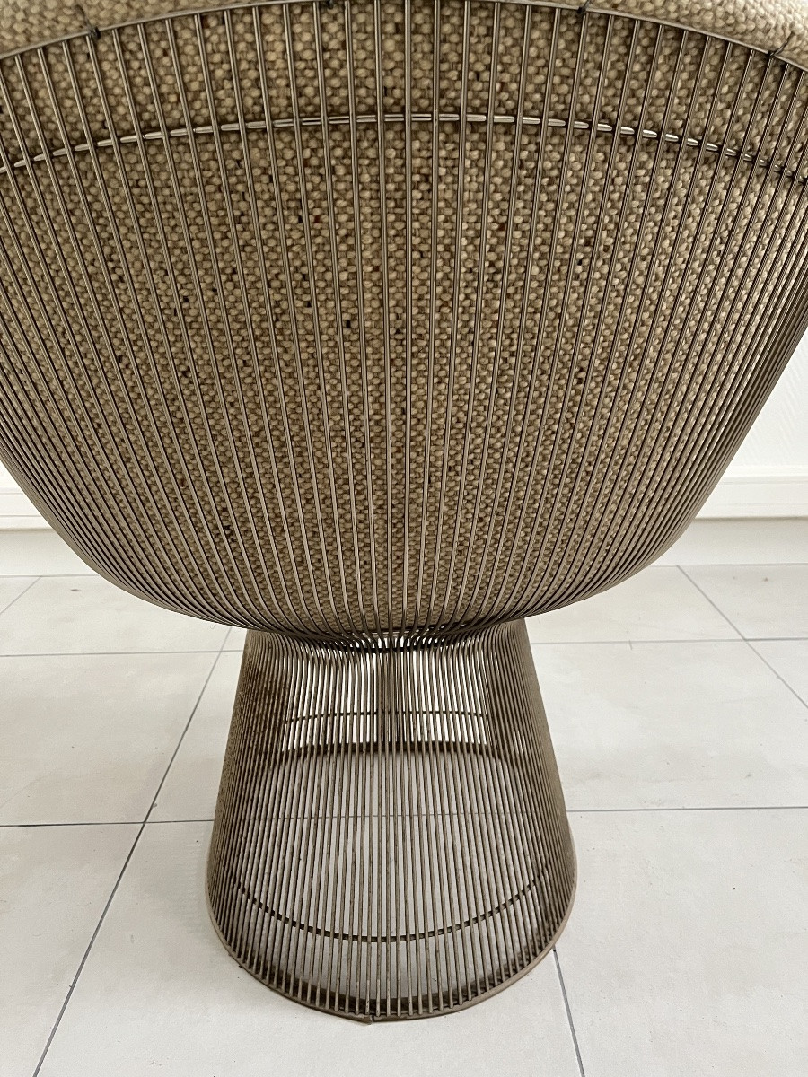 Set Of 3 Armchairs By Warren Platner For Knoll-photo-5