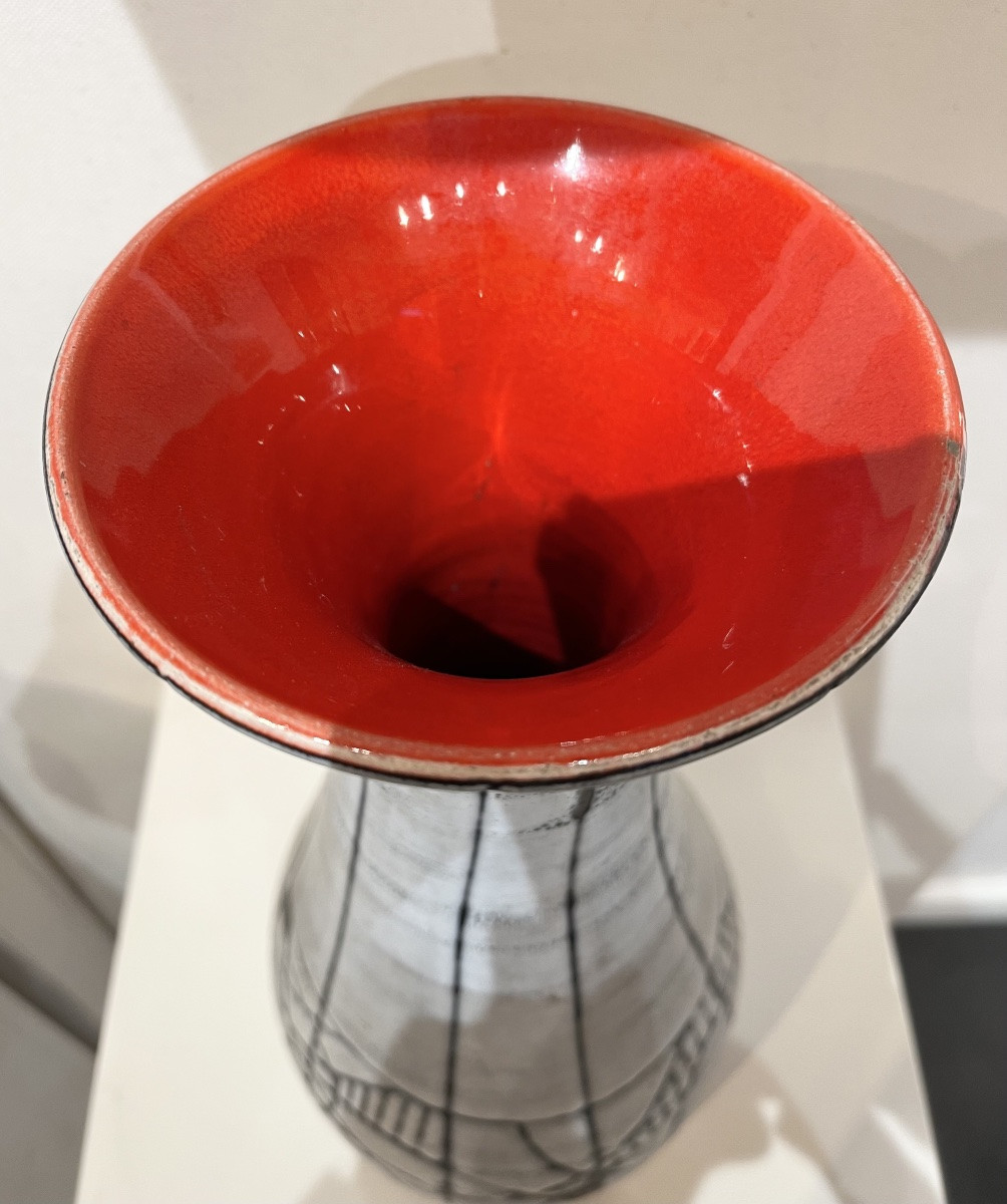 Important vase en céramique émaillée, Robert Dupannier-photo-4
