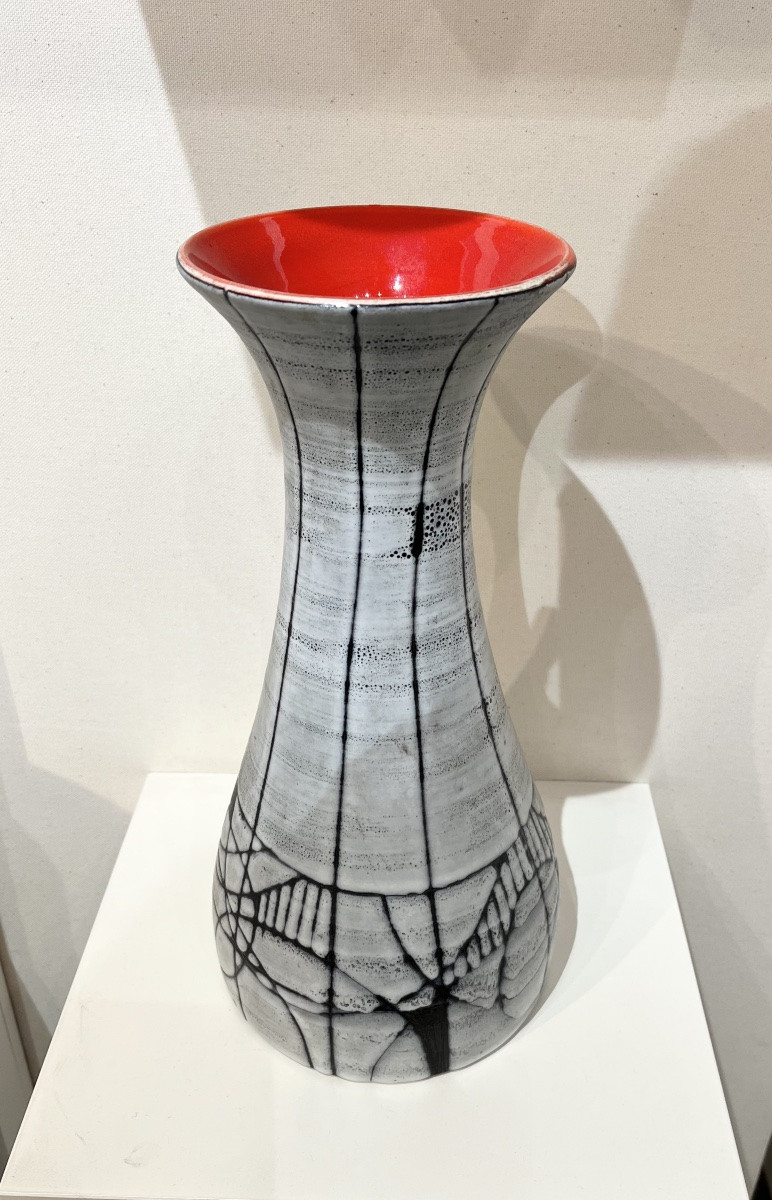 Important vase en céramique émaillée, Robert Dupannier-photo-2