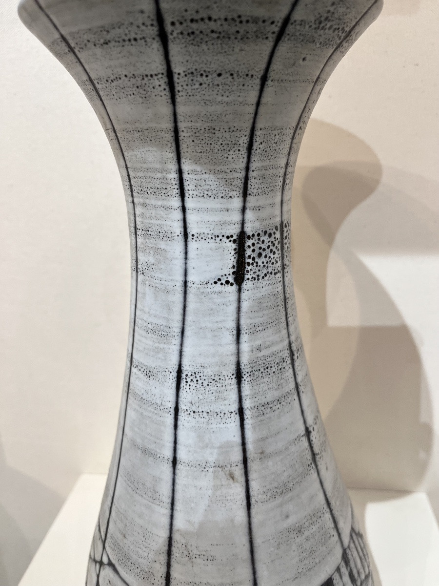 Important vase en céramique émaillée, Robert Dupannier-photo-4