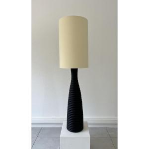 Large Black Ceramic Table Lamp