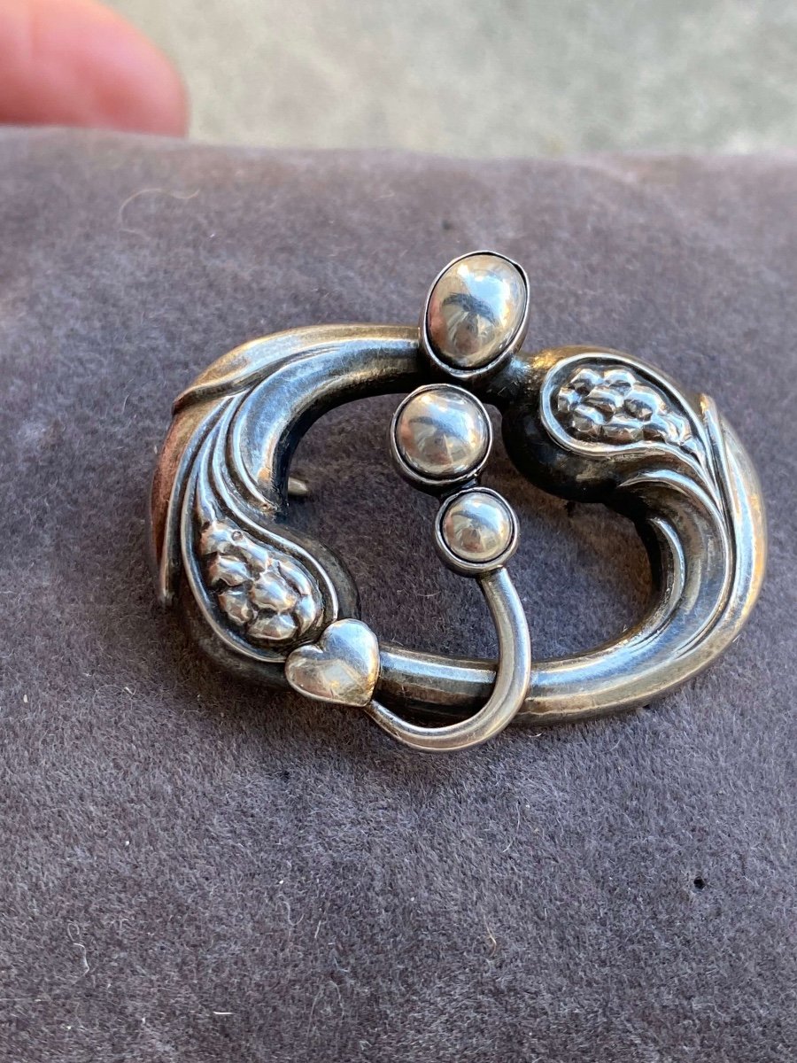 Broche en argent Georg Arthur Jensen -photo-3