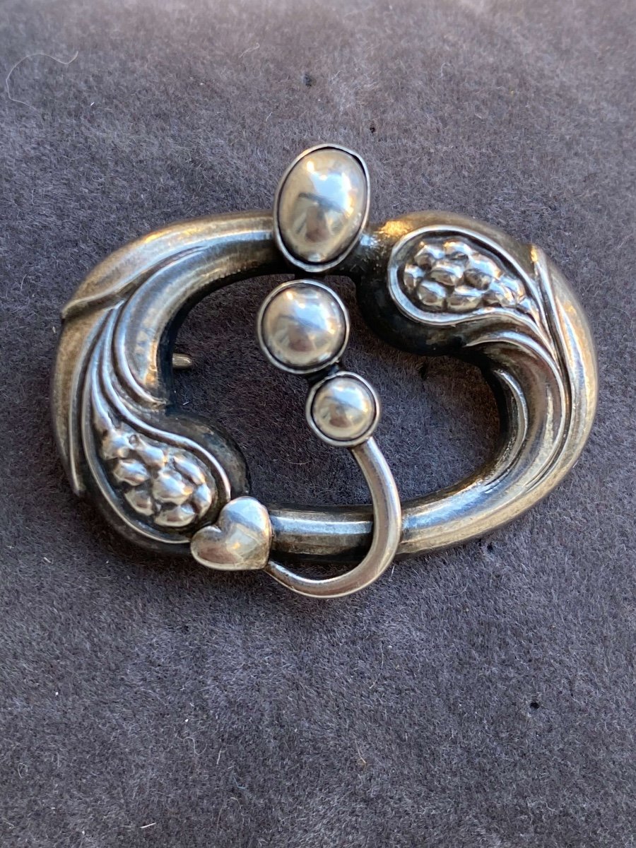 Broche en argent Georg Arthur Jensen -photo-3