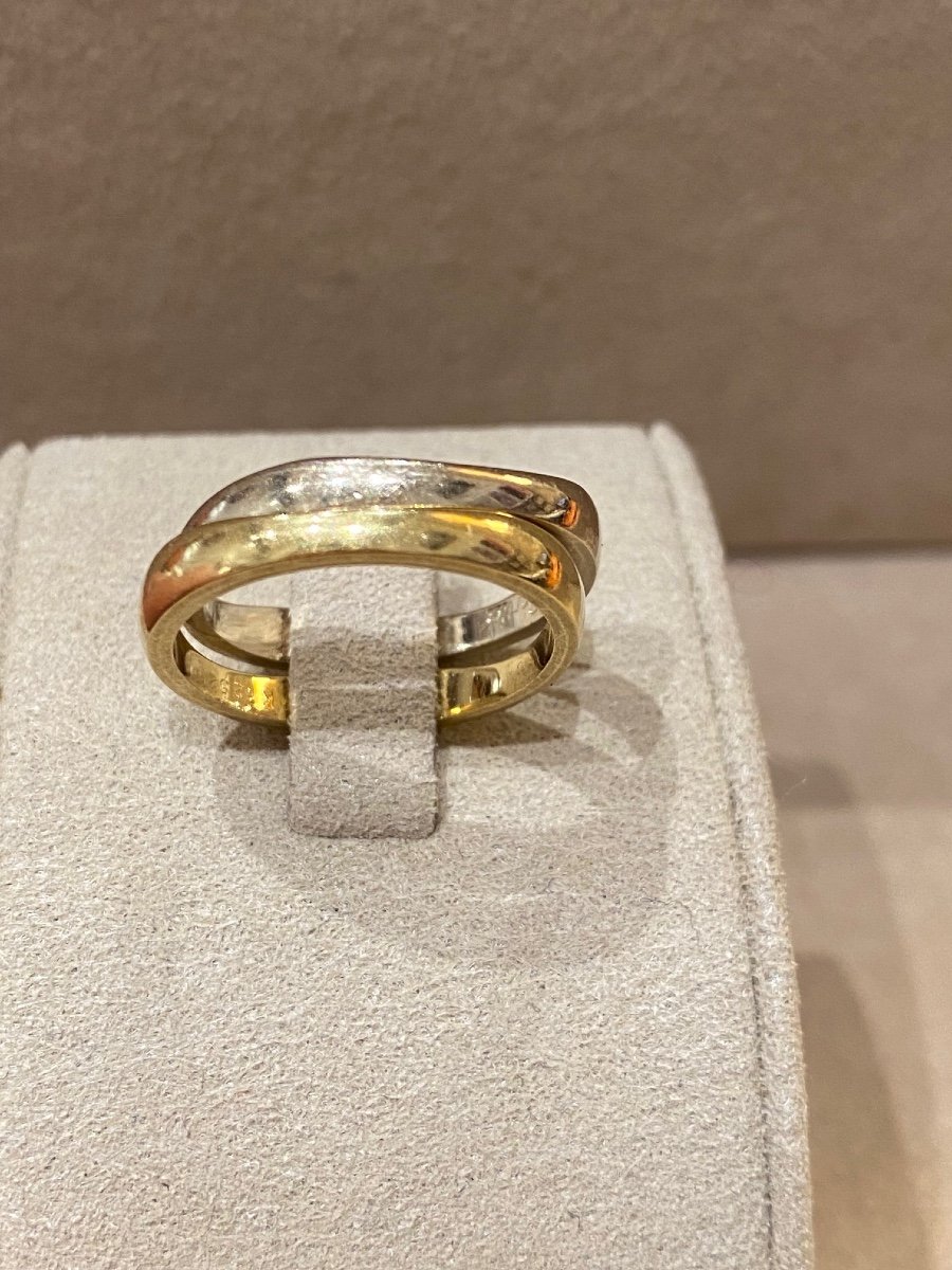 Cartier, Bague Double Alliance Deux Ors -photo-3