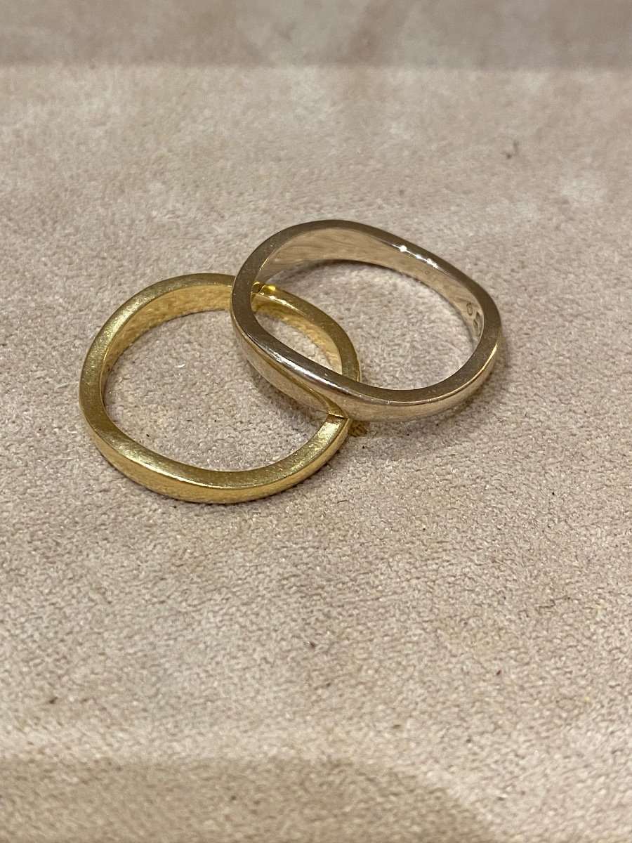 Cartier, Bague Double Alliance Deux Ors -photo-4