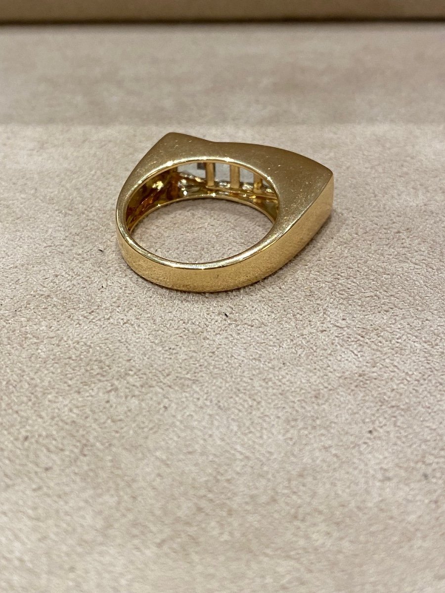 Bague Moderniste Aigue-marine-photo-4