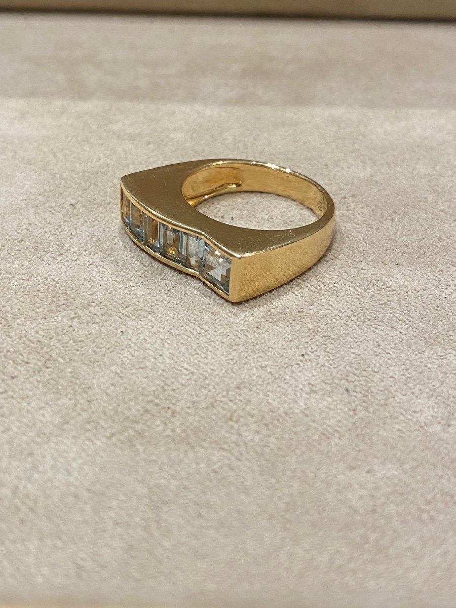 Bague Moderniste Aigue-marine-photo-1