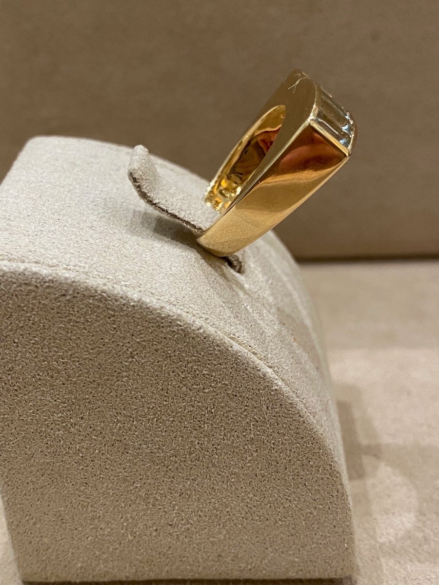 Bague Moderniste Aigue-marine-photo-3