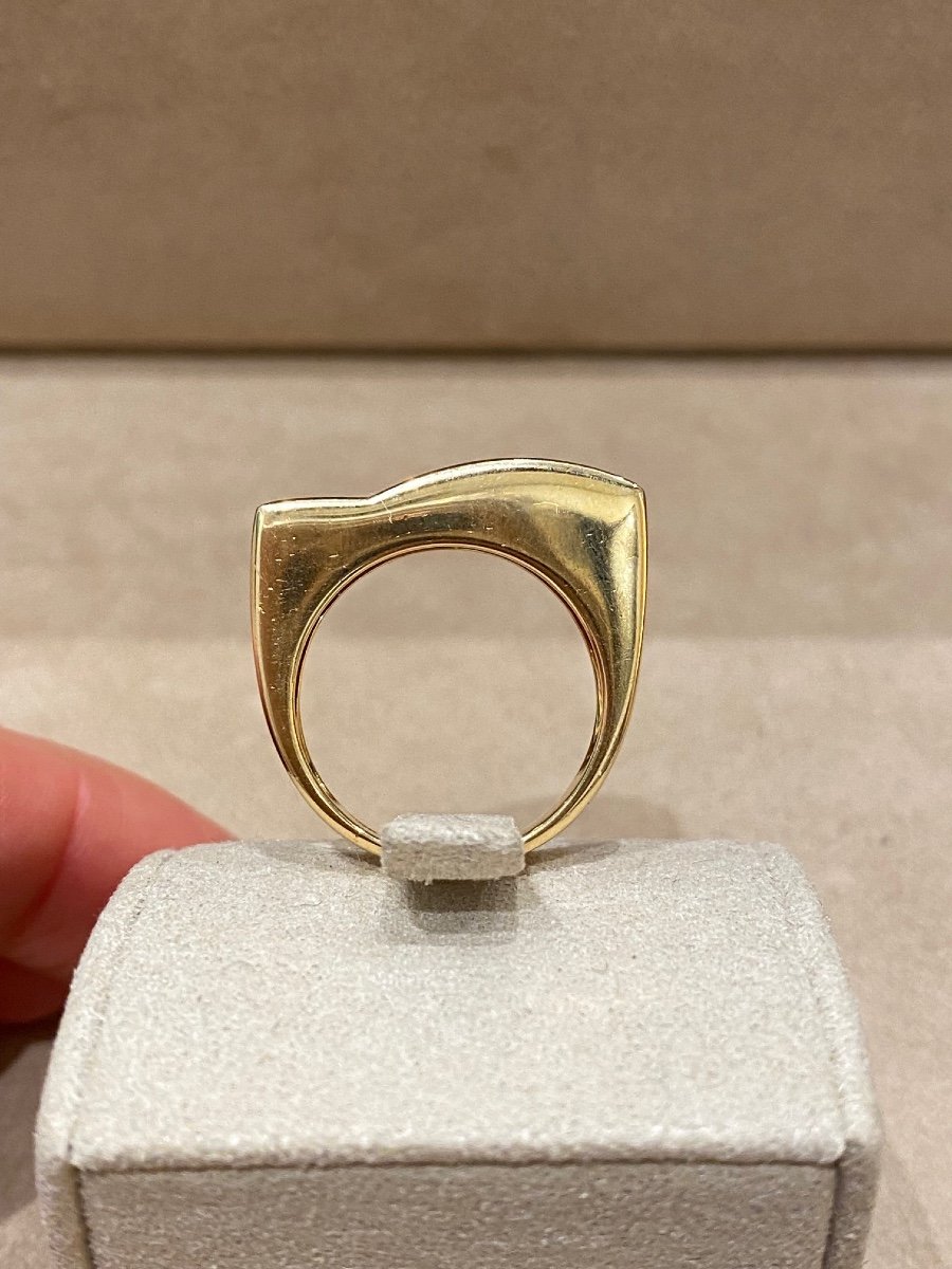 Bague Moderniste Aigue-marine-photo-4
