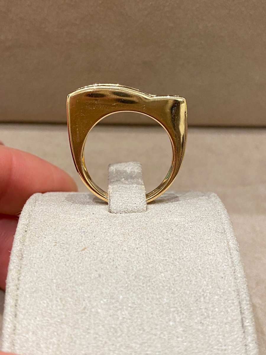Bague Moderniste Aigue-marine-photo-6