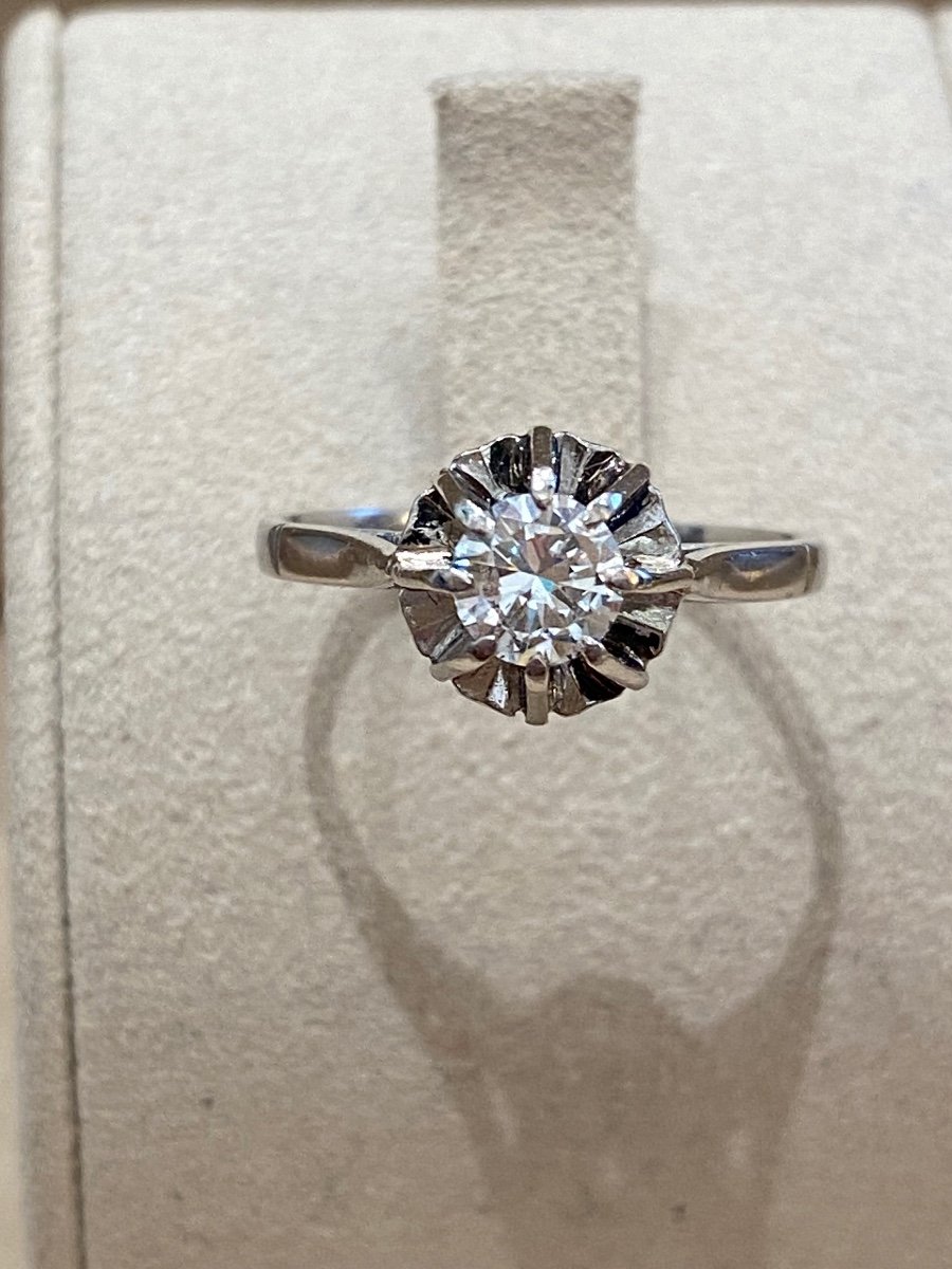 Diamond & Platinum Solitaire Ring 