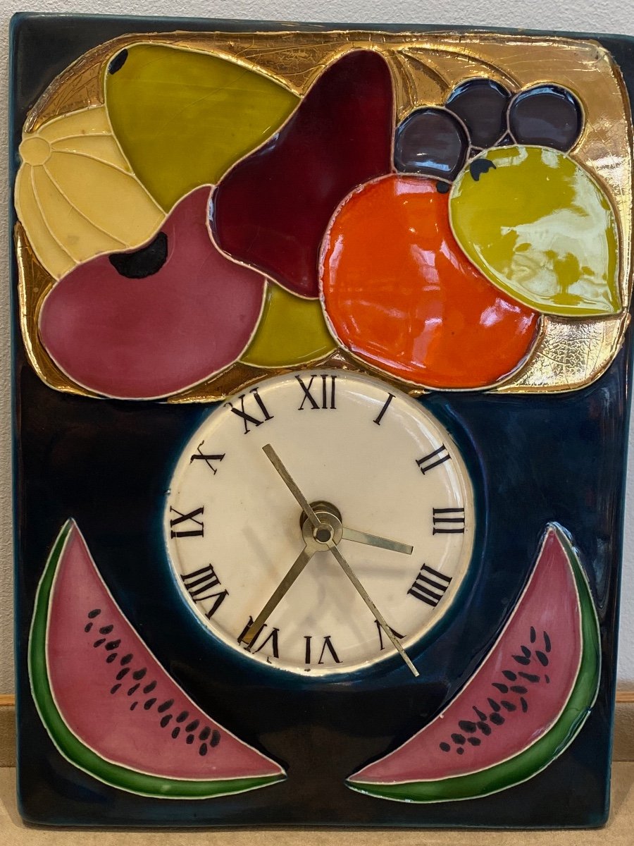 Mithé Espelt (1923-2020), "Pastèque, horloge de cuisine à croquer" 