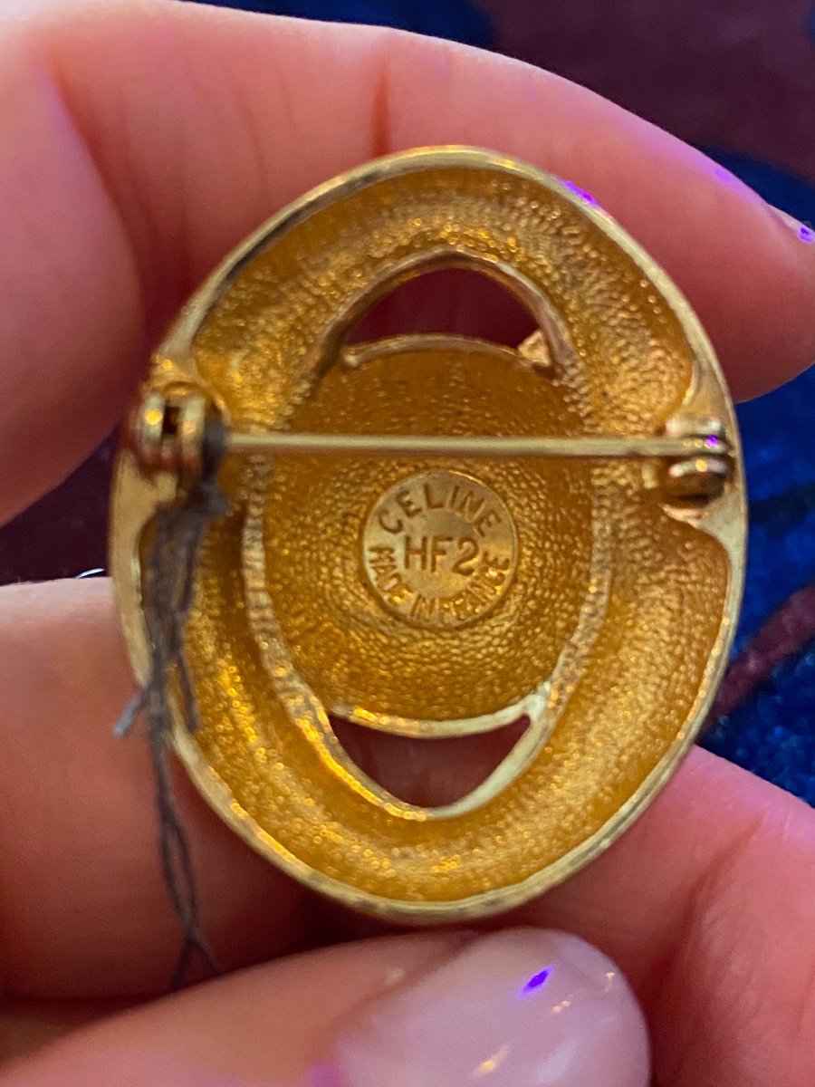 Celine, Vintage Starry Sun Brooch-photo-3