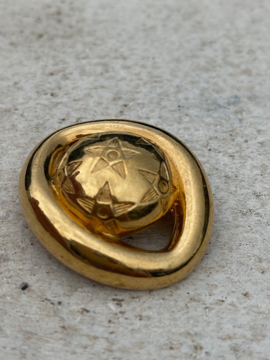 Celine, Vintage Starry Sun Brooch-photo-1