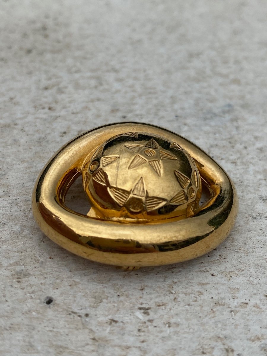 Celine, Vintage Starry Sun Brooch-photo-3