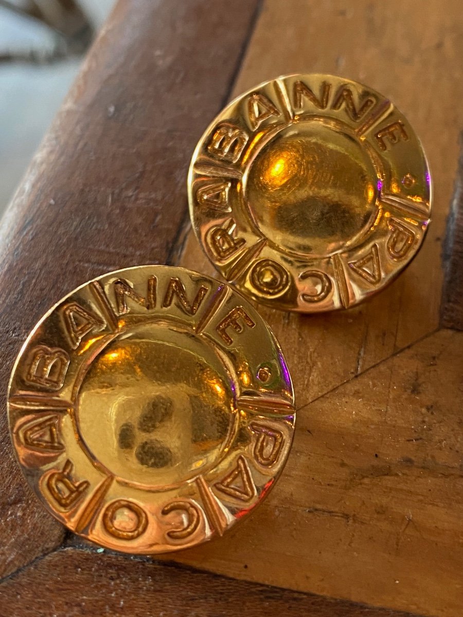 Paco Rabanne, Boucles d'Oreilles Vintage-photo-1