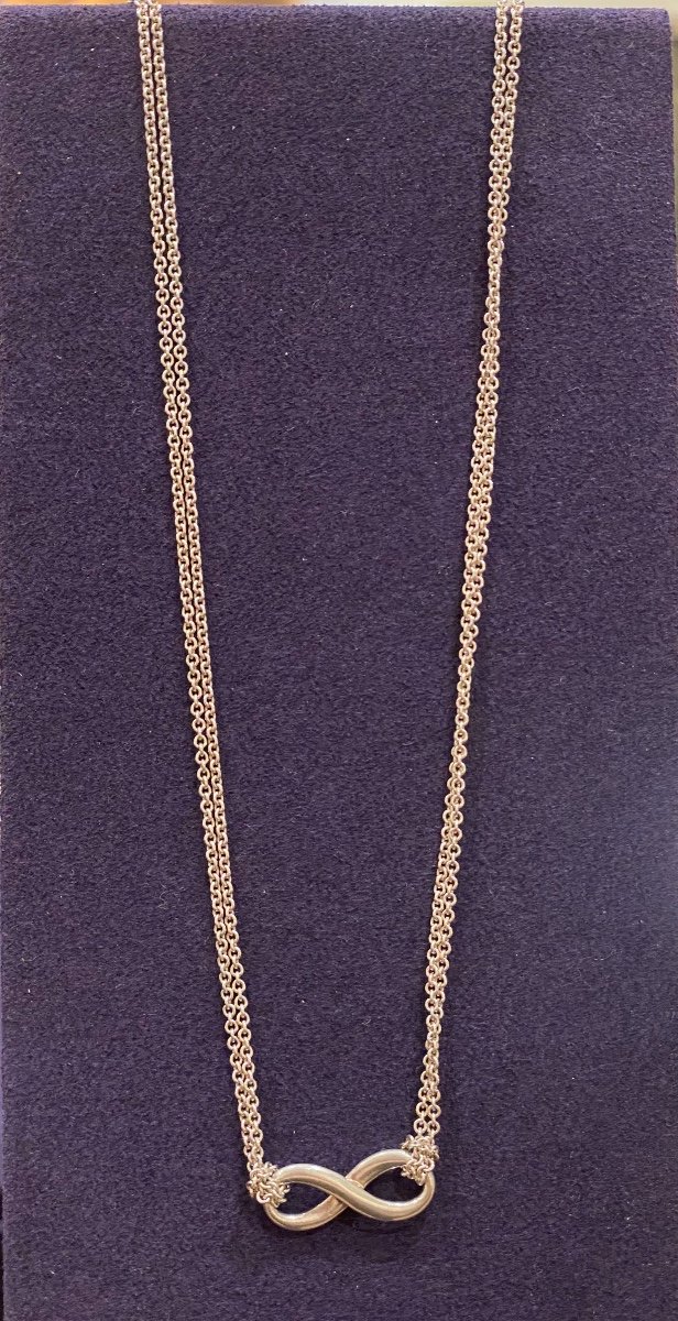 Tiffany & Co, Collier Argent Infinity-photo-2