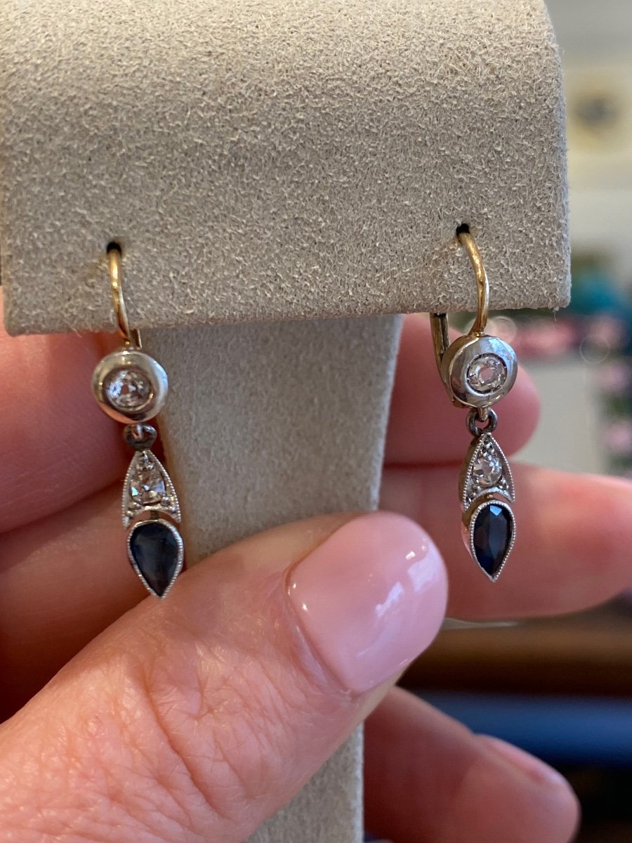 Art Deco Drop Earrings-photo-4