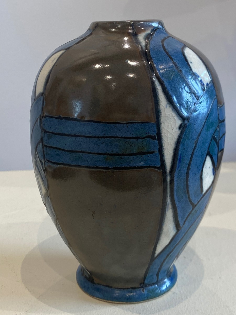 Odetta, Manufacture Hb Quimper, Petit Vase boule soliflore-photo-2