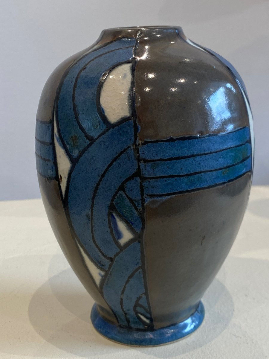 Odetta, Manufacture Hb Quimper, Petit Vase boule soliflore-photo-1