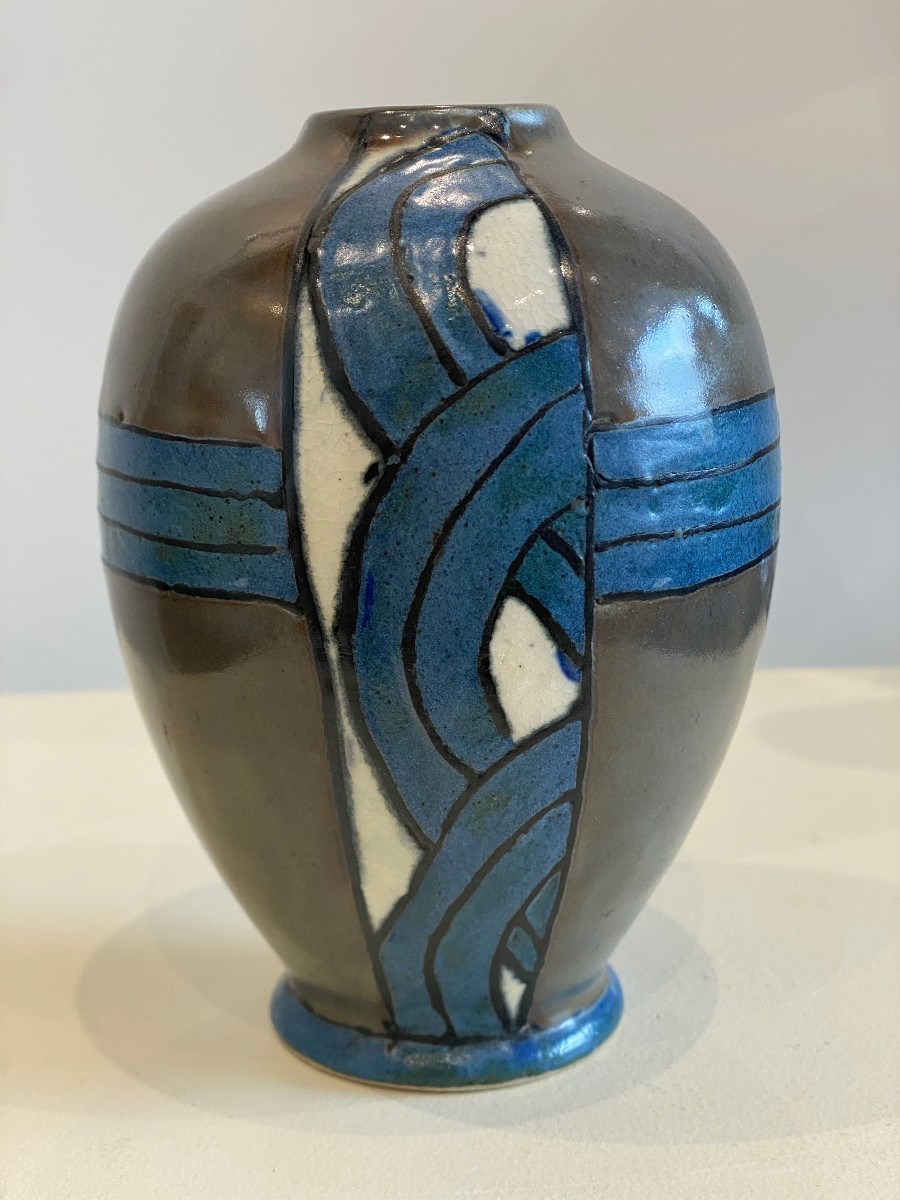 Odetta, Manufacture Hb Quimper, Petit Vase boule soliflore