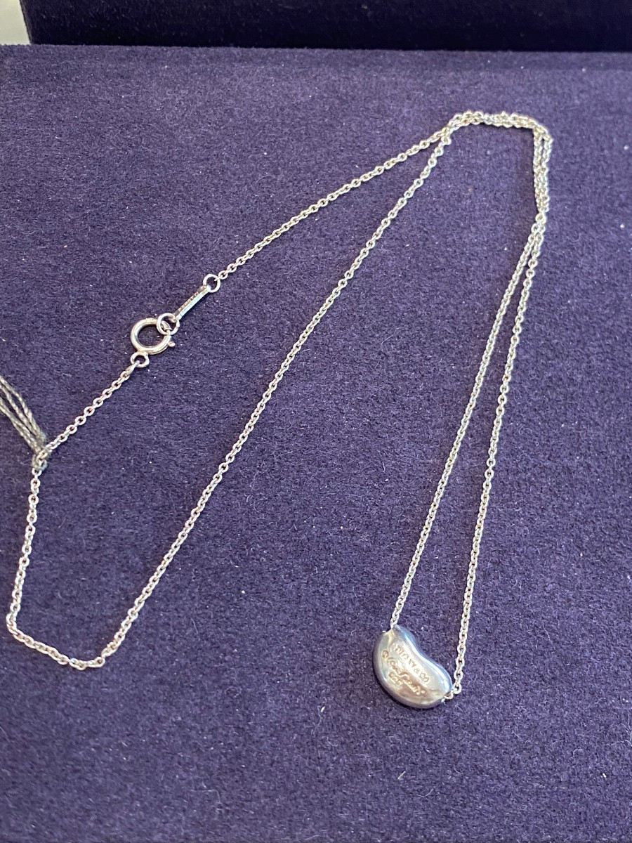 Tiffany & Co Par Elsa Peretti (1940-2021), Collier En Argent "bean"