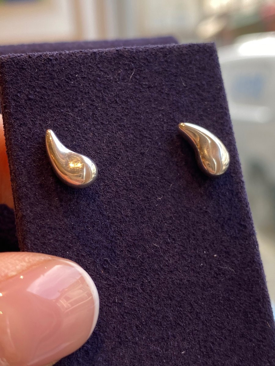 Tiffany & Co By Elsa Peretti (1940-2021), "teardrop" Earrings-photo-2
