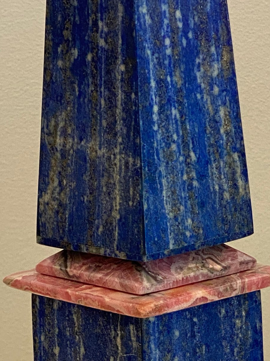 Lapis Lazuli And Rhodochrosite Obelisk-photo-3