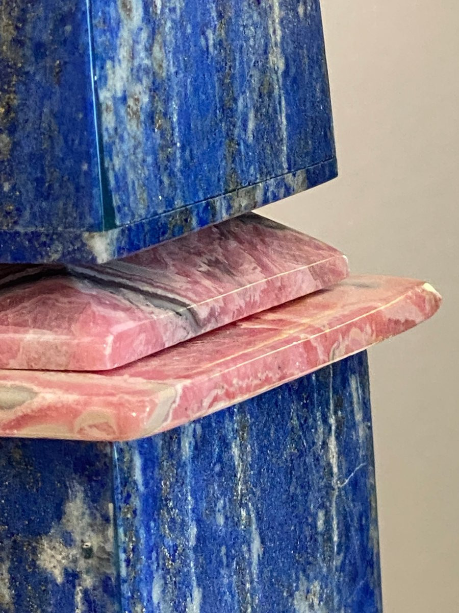Lapis Lazuli And Rhodochrosite Obelisk-photo-5