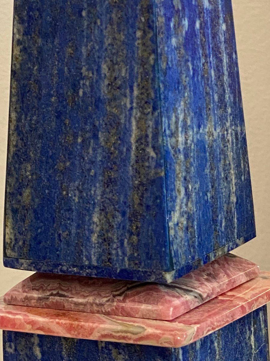 Lapis Lazuli And Rhodochrosite Obelisk-photo-6