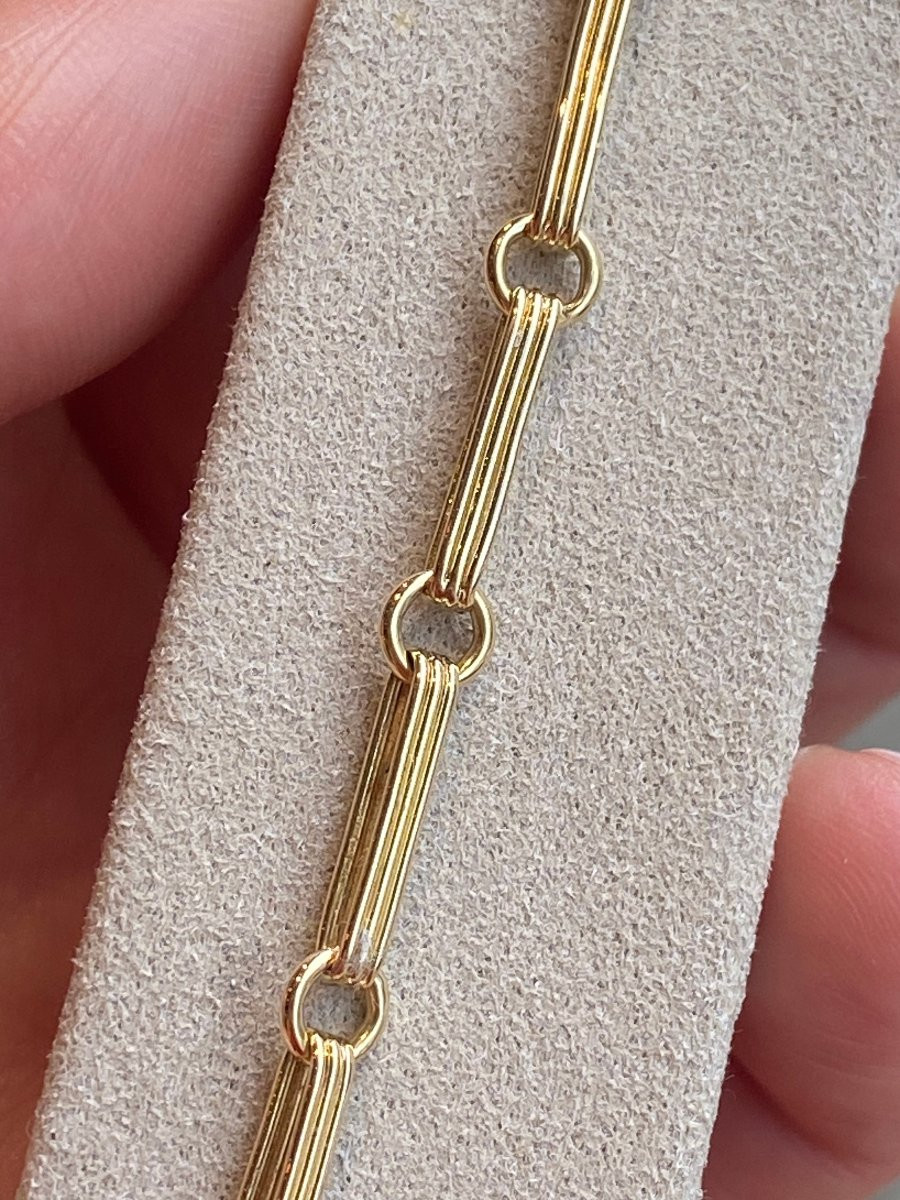 CHAUMET, BRACELET VINTAGE MAILLE JASERON-photo-1