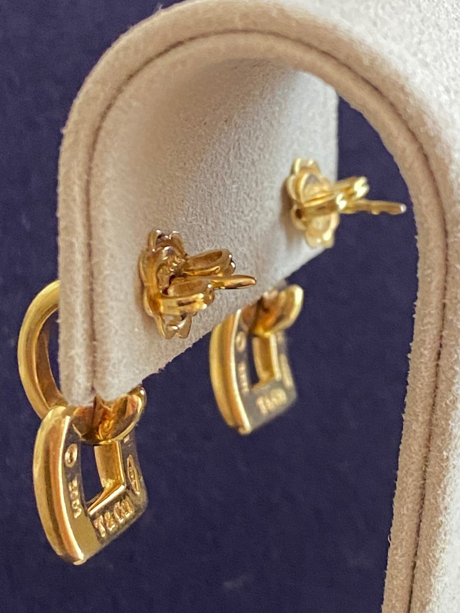 Tiifany & Co, Boucles d'oreilles en or  jaune-photo-4