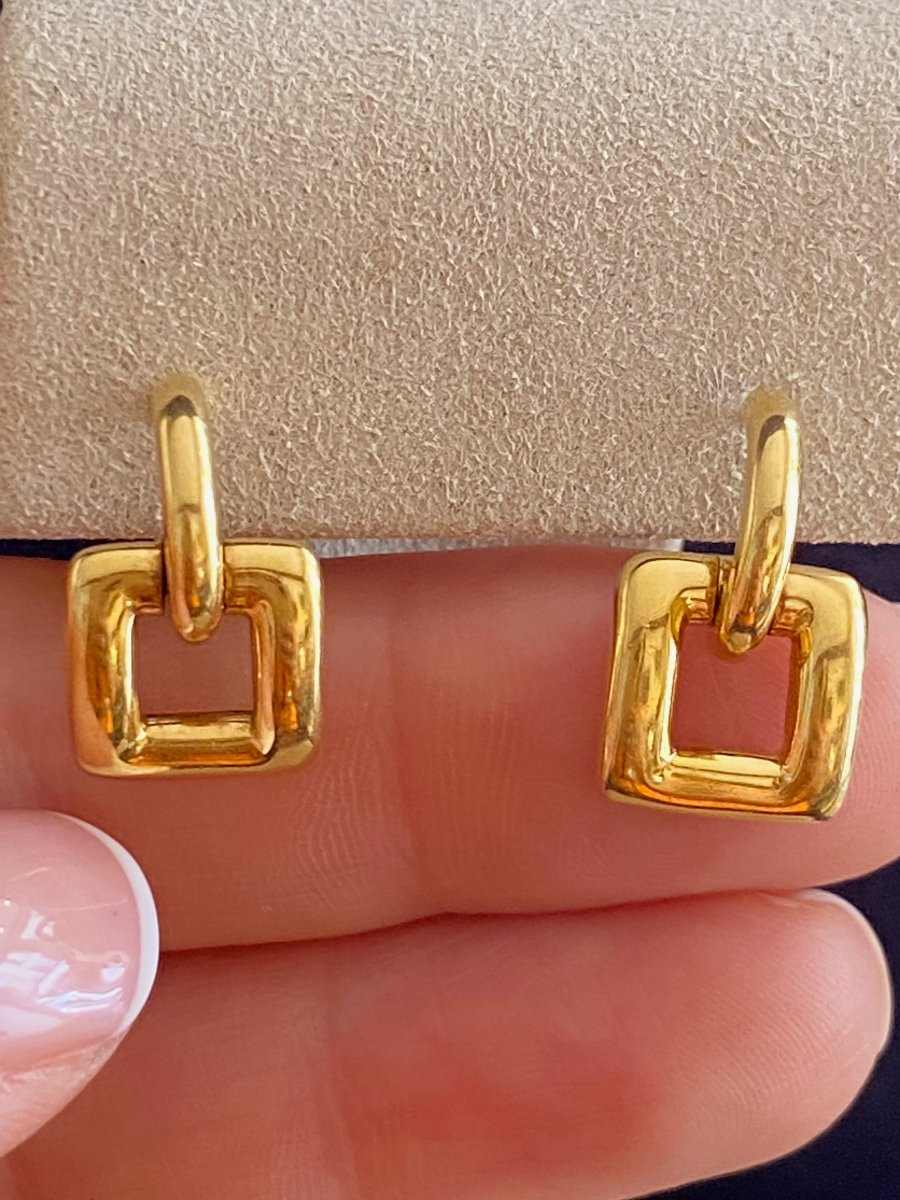 Tiifany & Co, Boucles d'oreilles en or  jaune-photo-1