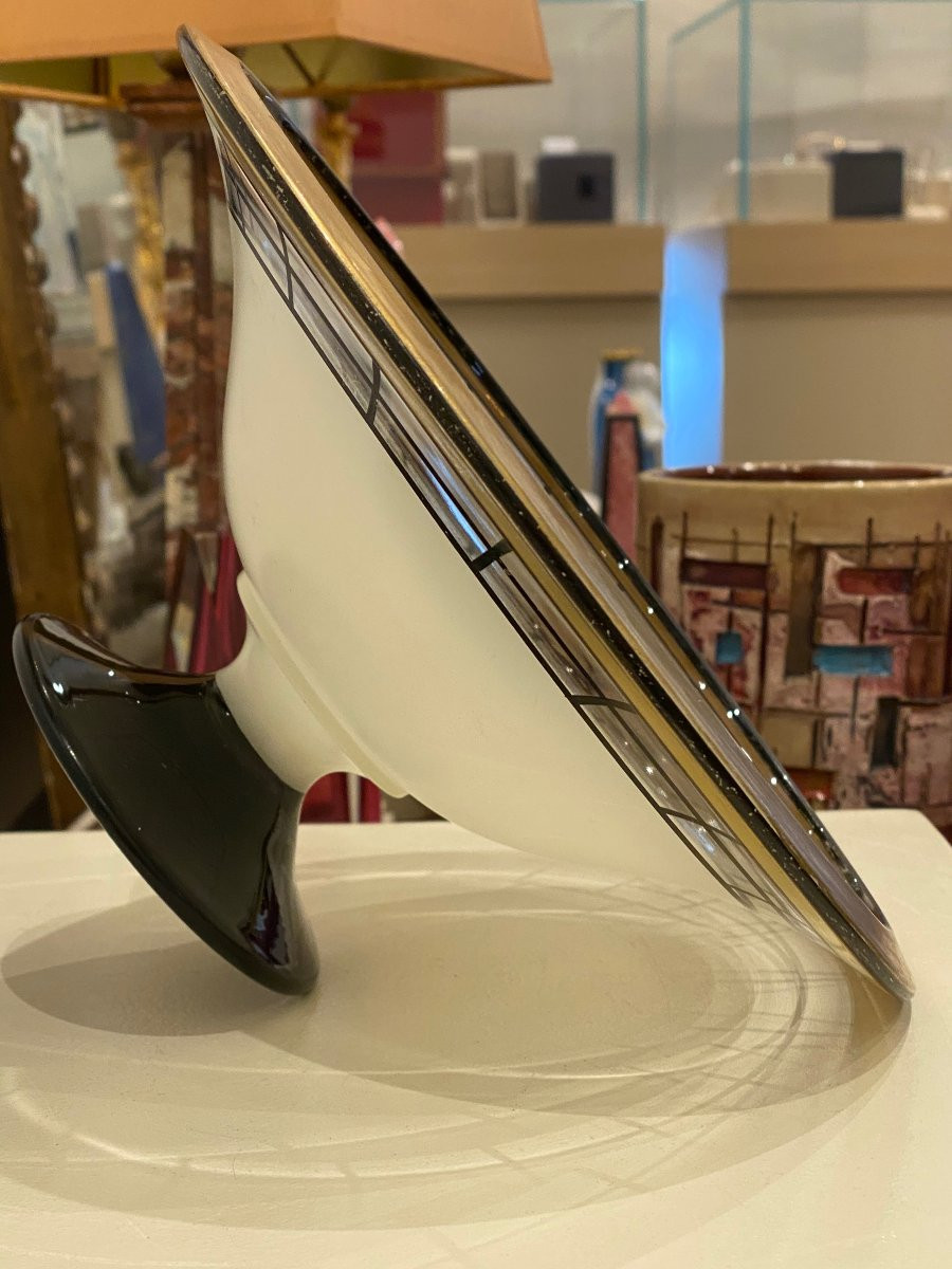 WESTMORELAND AND GLASS Cie, COUPE SUR PIED ART DECO-photo-5
