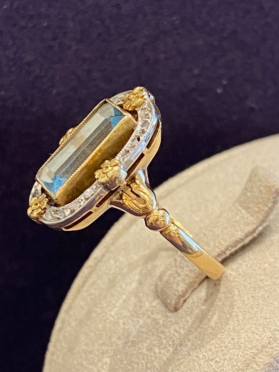 Antique Aquamarine Ring-photo-4