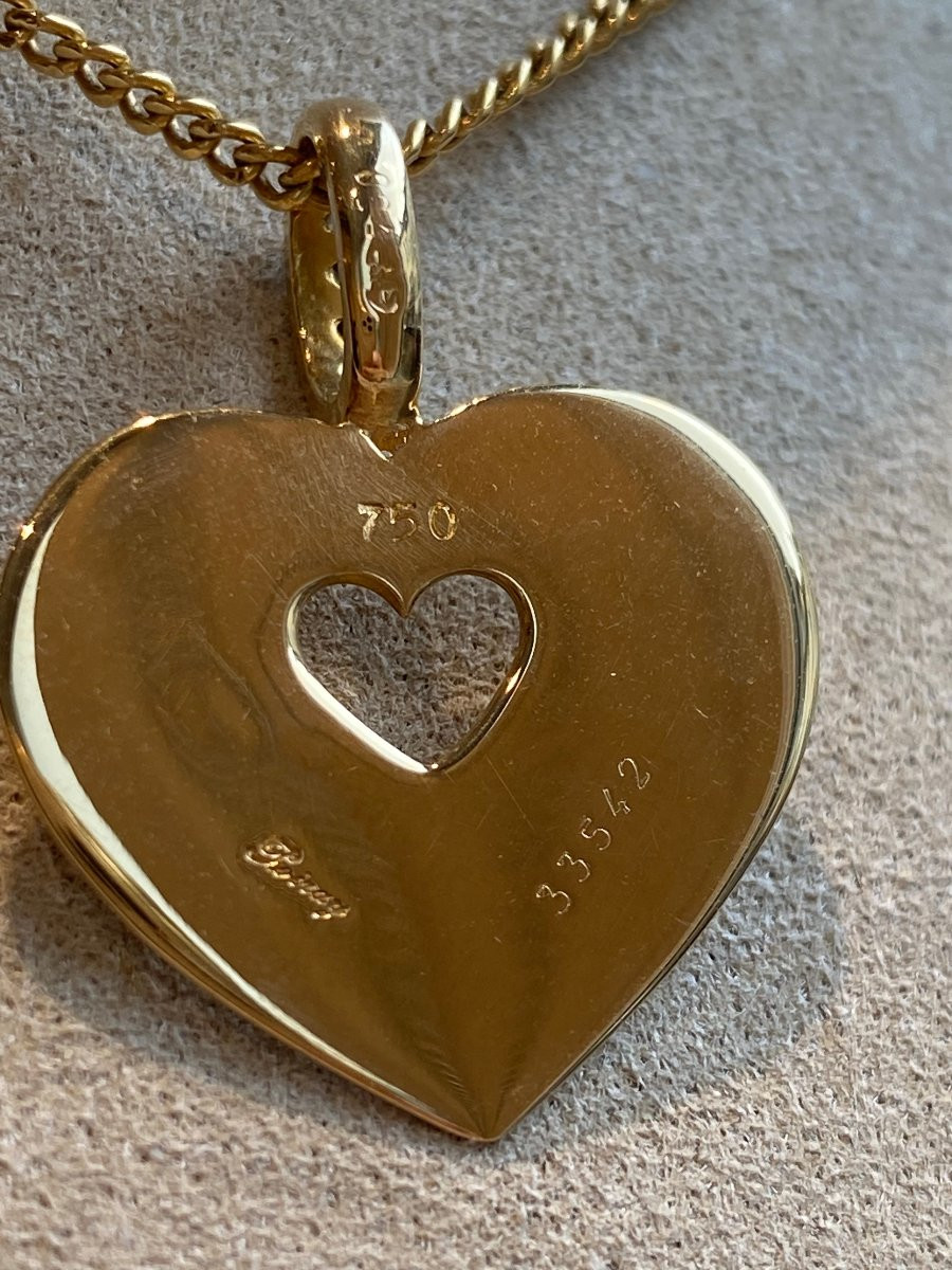 POIRAY, PENDENTIF COEUR & DIAMANTS-photo-4