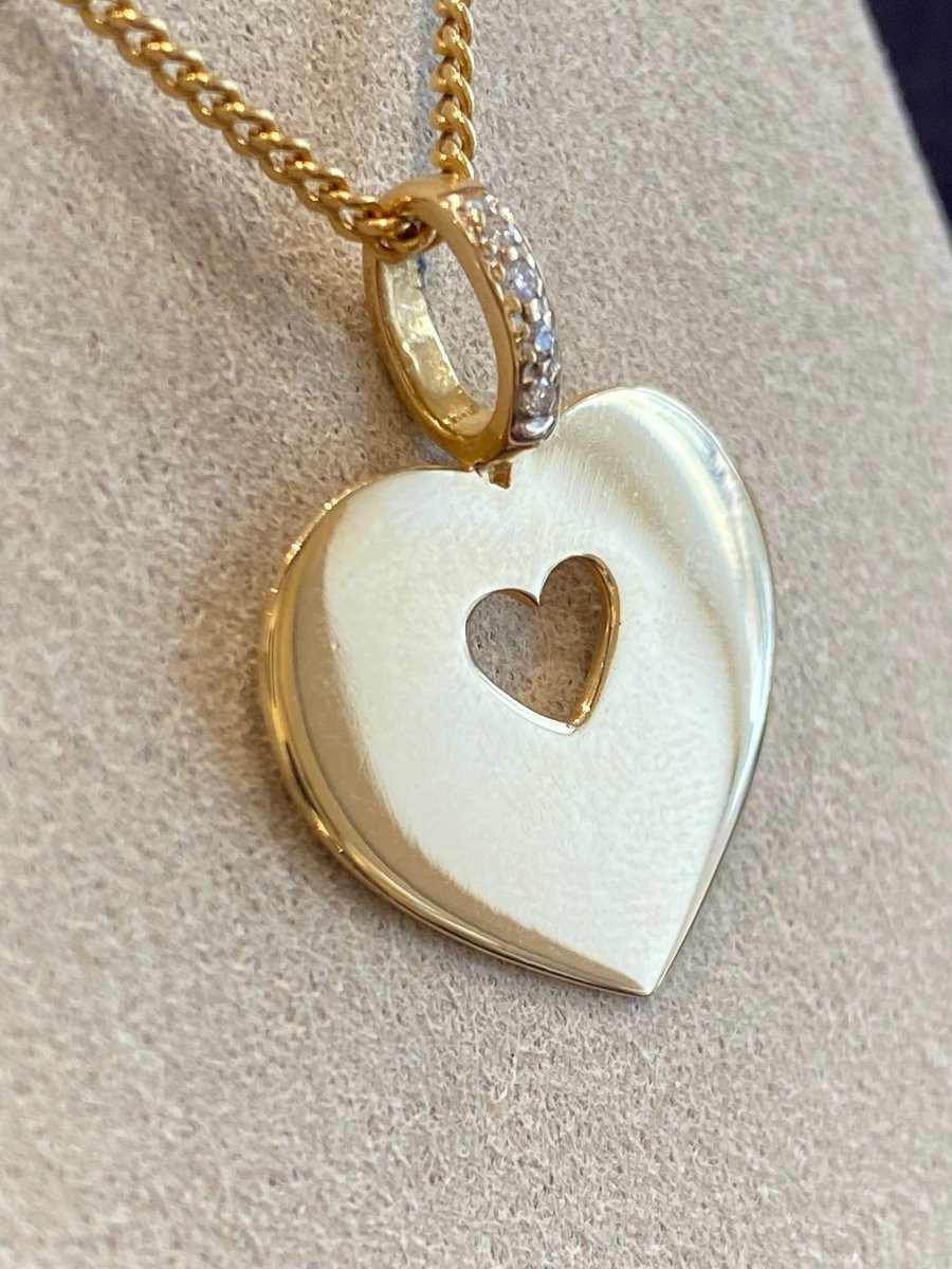 POIRAY, PENDENTIF COEUR & DIAMANTS-photo-4