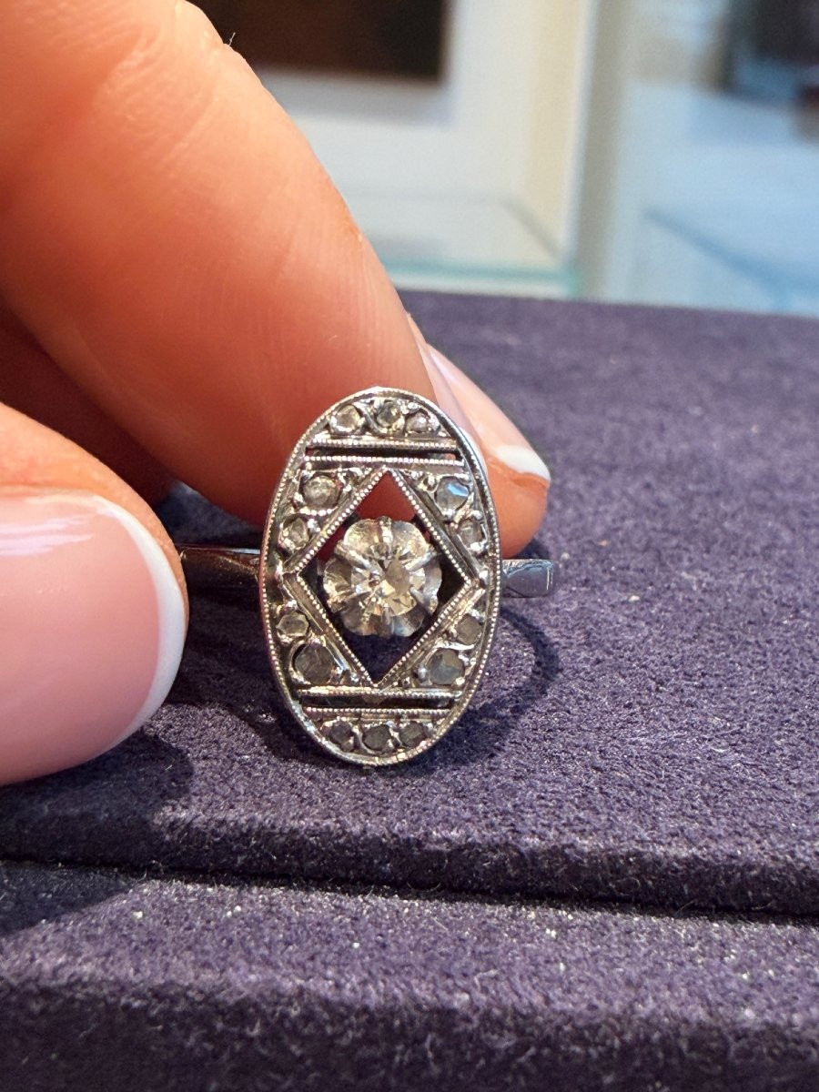 BAGUE NAVETTE ART DECO-photo-1