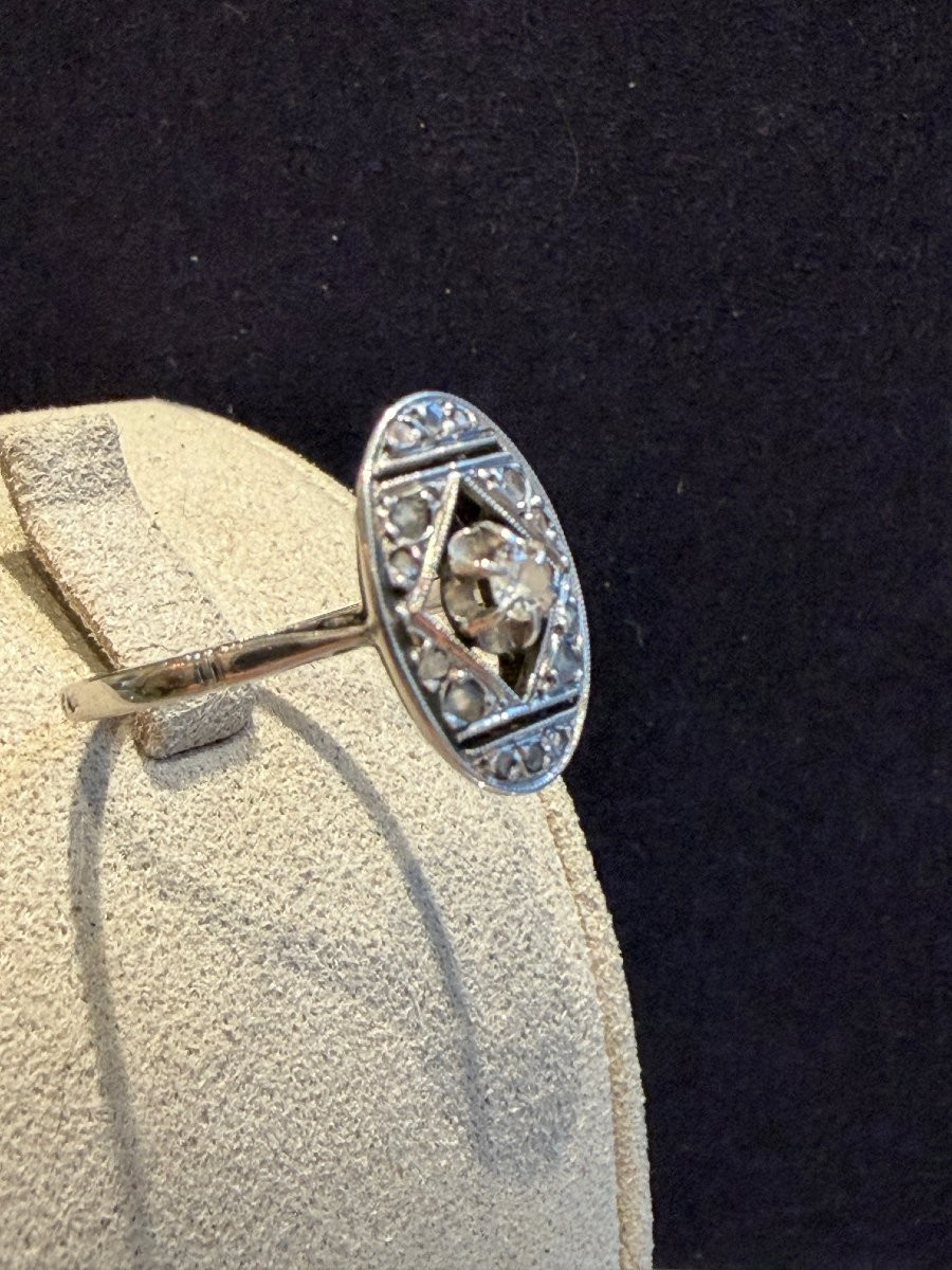 BAGUE NAVETTE ART DECO-photo-4