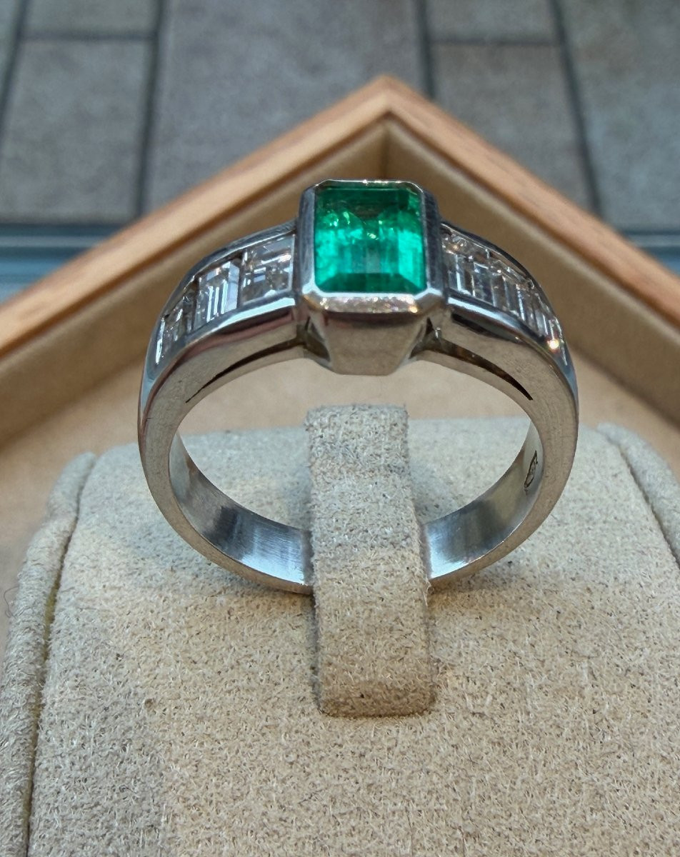 BAGUE EMERAUDE & DIAMANTS-photo-3