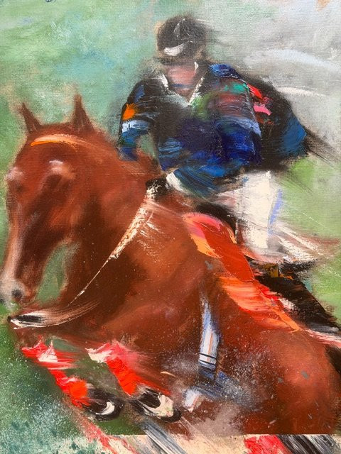 VICTOR SPAHN (1949), SAUT D'OBSTACLE-photo-4