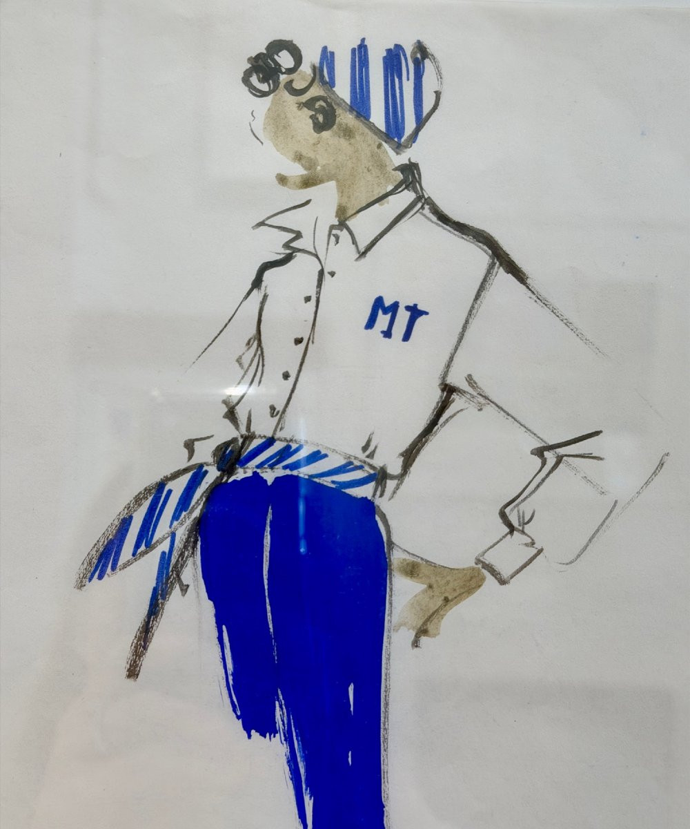 Balmain Studio (attributed A), Fashion Sketches-photo-2