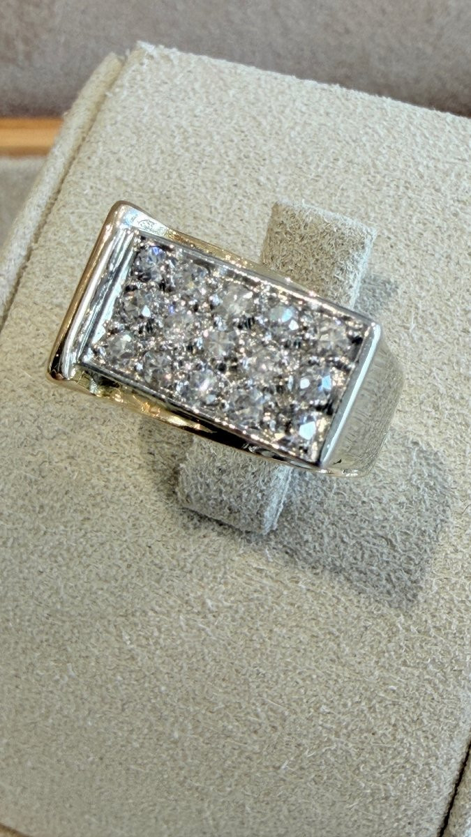 Signet Ring Small Tank Diamonds-photo-3