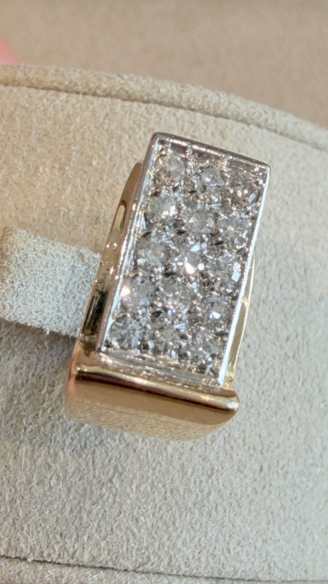 Signet Ring Small Tank Diamonds-photo-4