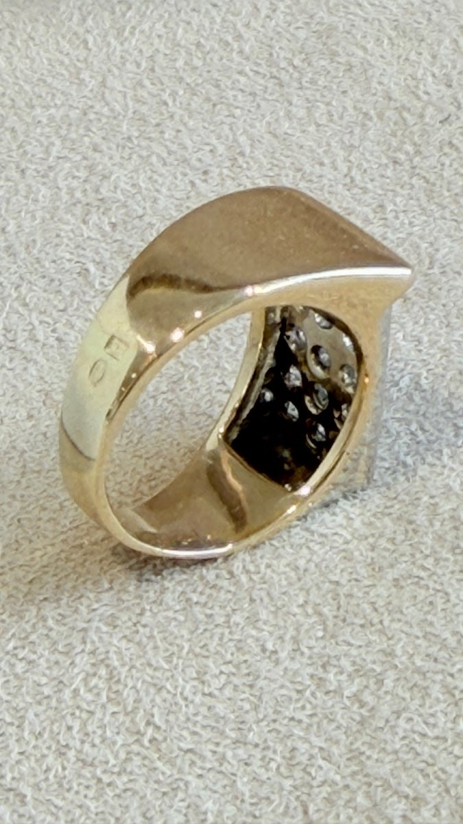 Signet Ring Small Tank Diamonds-photo-2
