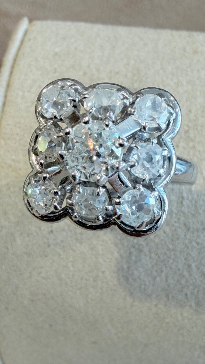 MAUBOUSSIN, BAGUE PLATINE & DIAMANTS-photo-4