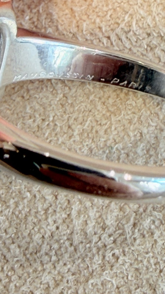 MAUBOUSSIN, BAGUE PLATINE & DIAMANTS-photo-4