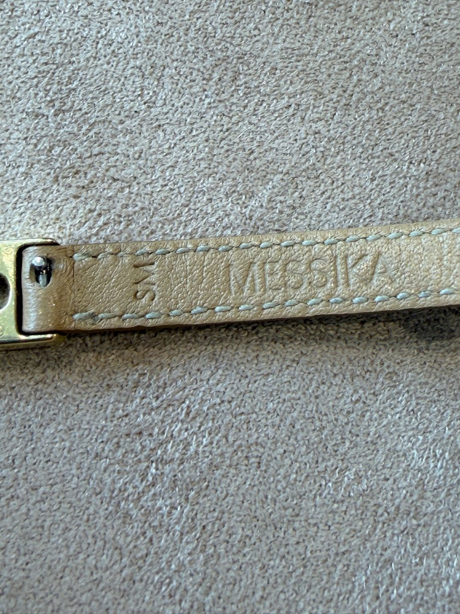 Messika, My Move Bracelet Yellow Gold & Beige/camel Leather-photo-5