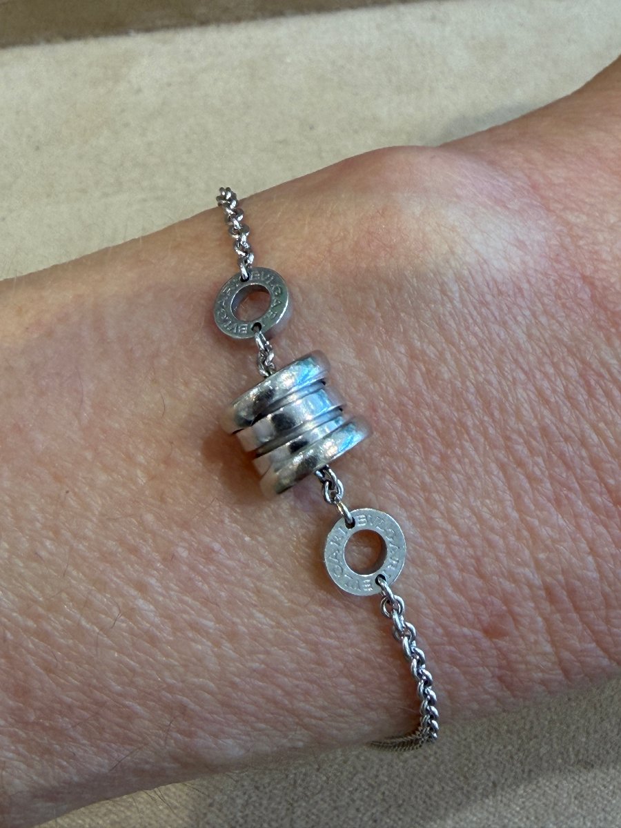 Bulgari, B.zero.1 Bracelet In White Gold -photo-4