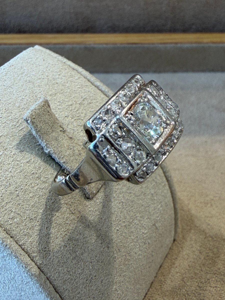 Art Deco Diamond Ring-photo-2